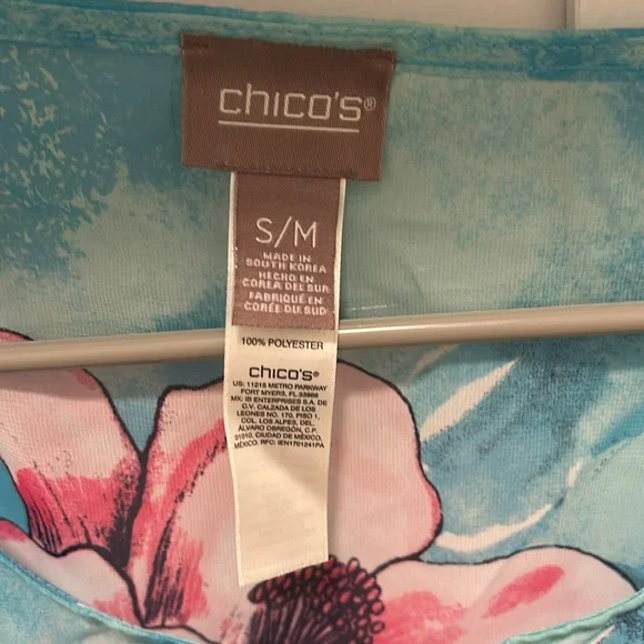 Tropical Blooms Side tie poncho - Picture 3 of 3